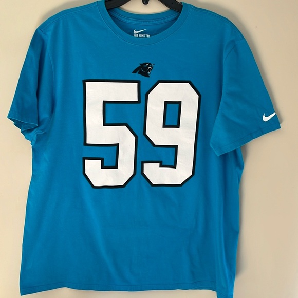 Nike Other - Nike Blue Short Sleeve Tee with White and Black Accents